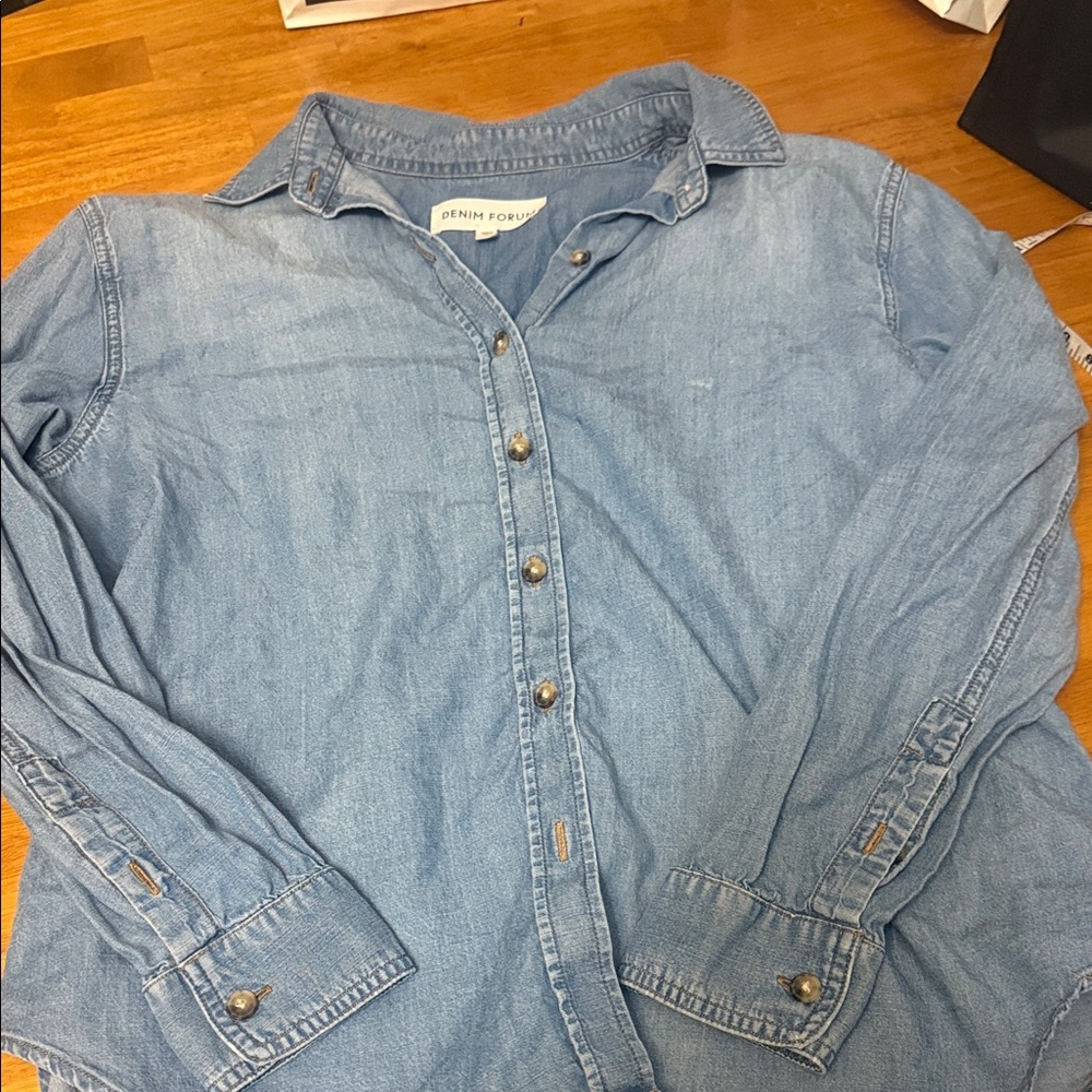 Denim Forum Aritzia Denim Shirt